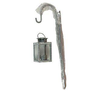 Set of 4 Tin Tealight 5" Garden Lanterns with Poles House of Lloyd No. 310610